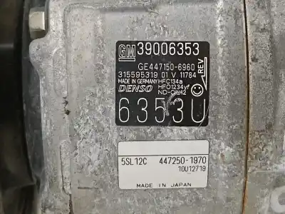Автозапчасти б/у компрессор кондиционера воздуха за opel corsa e selective ссылки oem iam 4472501970  39006353