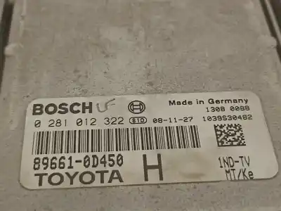 Автозапчасти б/у блок управления двигателем за toyota yaris (ksp9/scp9/nlp9) básico ссылки oem iam 896610d450  0281012322