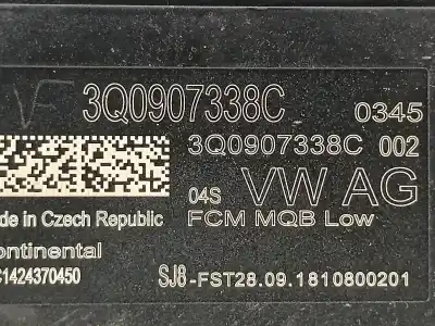 Second-hand car spare part electronic module for seat leon (5f1) 2.0 cupra oem iam references 3q0907338c  