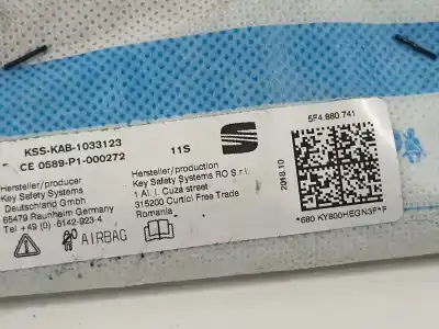 Автозапчастина б/у передня ліва подушка безпеки для seat leon (5f1) 2.0 cupra посилання на oem iam 5f4880741  