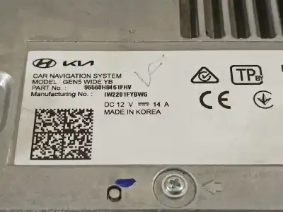 Second-hand car spare part gps navigation system for kia stonic (ybcuv) platinum edition oem iam references 96560h8461  96560h8461fhv