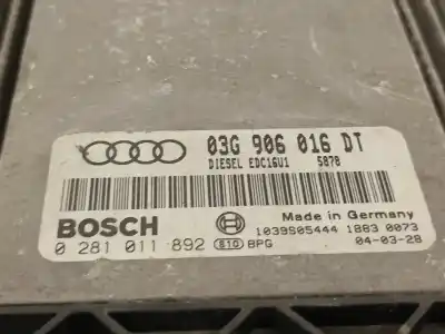 Gebrauchtes Autoersatzteil ecu-motorsteuergerät uce motorsteuergerät zum audi a3 (8p) 2.0 tdi oem-iam-referenzen 03g906016dt  281011892