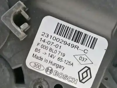 Pezzo di ricambio per auto di seconda mano alternatore per dacia dokker ambiance riferimenti oem iam 231002949r  