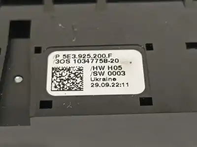Автозапчасти б/у многофункциональное управление за skoda octavia combi (5e5) ambition ссылки oem iam 5e3925200f  