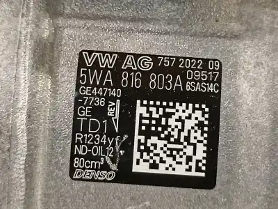 Автозапчастина б/у компресор кондиционера для skoda octavia combi (5e5) ambition посилання на oem iam 5wa816803a  