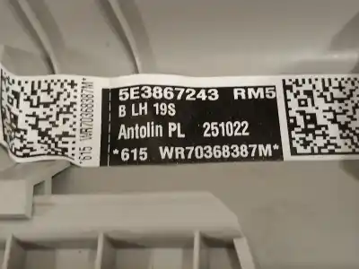 Автозапчастина б/у молдинг для skoda octavia combi (5e5) ambition посилання на oem iam 5e3867243rm5  5e3867243rm5