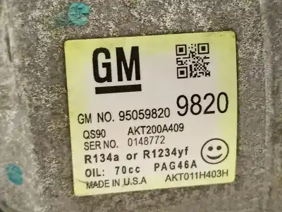 Автозапчасти б/у компрессор кондиционера воздуха за chevrolet trax ls+ ссылки oem iam 95059820  