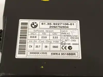 Second-hand car spare part electronic module for bmw serie x6 (e71) 3.0 3.5d oem iam references 6135922710601  