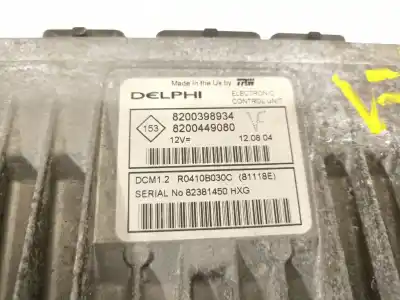 Second-hand car spare part ecu engine control for renault modus confort dynamique oem iam references 8200398934 8200449080 