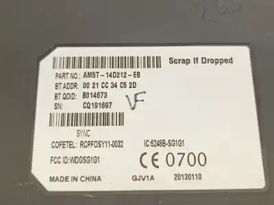 Автозапчастина б/у електронний модуль для ford kuga (cbs) titanium посилання на oem iam am5t14d212eb  