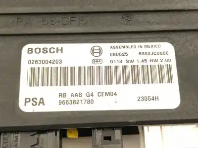 Second-hand car spare part electronic module for citroen c5 berlina premier (e) oem iam references 9663821780  