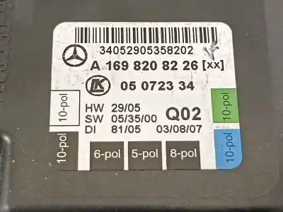 Pezzo di ricambio per auto di seconda mano modulo elettronico per mercedes clase a (w169) a 160 (169.031) riferimenti oem iam a1698208226  