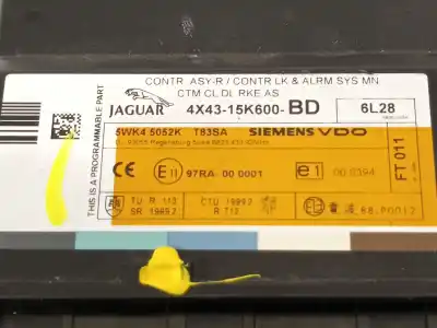 Second-hand car spare part electronic module for jaguar x-type i (x400) 2.2 d oem iam references 4x4315k600bd  