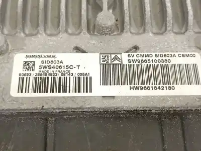 Автозапчастина б/у ебу контролер двигуна для citroen c4 picasso lx plus посилання на oem iam 9665100380 sid83a 5ws40615ct
