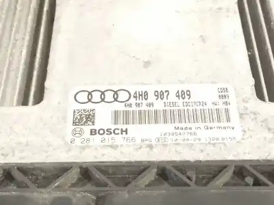 Автозапчастина б/у ебу контролер двигуна для audi a8 (4h) 4.2 tdi quattro largo посилання на oem iam 4h0907409 0281015766 