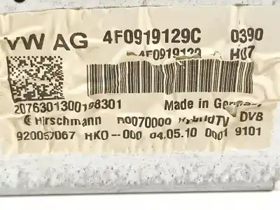 Автозапчастина б/у електронний модуль для audi a8 (4h) 4.2 tdi quattro largo посилання на oem iam 4f0919129c  