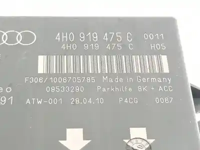 Автозапчастина б/у електронний модуль для audi a8 (4h) 4.2 tdi quattro largo посилання на oem iam 4h0919475c  
