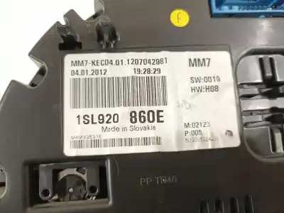 Автозапчастина б/у панель інструментів для seat mii (kf1) reference посилання на oem iam 1sl920860e  
