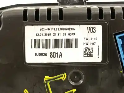 Автозапчастина б/у панель інструментів для seat ibiza (6j5) reference посилання на oem iam 6j0920801a  
