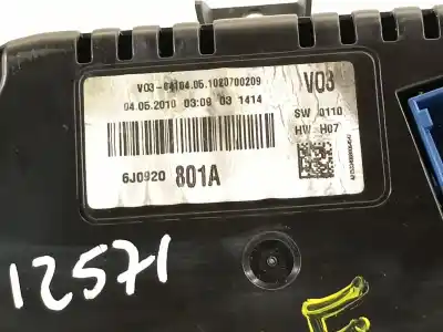 Автозапчастина б/у панель інструментів для seat ibiza (6j5) reference посилання на oem iam 6j0920801a  
