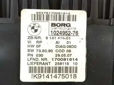 Peça sobressalente para automóvel em segunda mão quadrante por bmw serie 1 berlina (e81/e87) 118d referências oem iam 62109141475 9141475 1024952