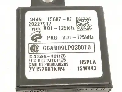 Peça sobressalente para automóvel em segunda mão módulo eletrônico por land rover range rover evoque (l538) 2.0 d referências oem iam ah4n15607ae lr020114 