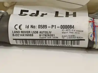 Автозапчастина б/у передня ліва подушка безпеки для land rover range rover evoque (l538) 2.0 d посилання на oem iam bj3214k160bb bj3214k159bc lr026028