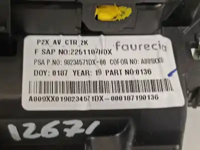 Автозапчастина б/у аераційна решіта для peugeot 208 2020 посилання на oem iam 98234571dx  