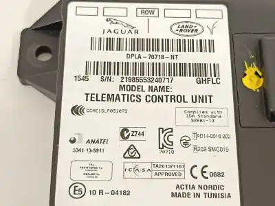 Автозапчастина б/у електронний модуль для land rover range rover evoque (l538) 2.0 d посилання на oem iam dpla70718nt lr079415 