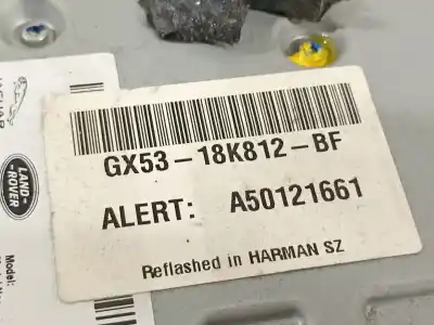 Peça sobressalente para automóvel em segunda mão sistema de áudio / rádio cd por land rover range rover evoque (l538) 2.0 d referências oem iam gx5318k812bf gx5318k812be lr079251