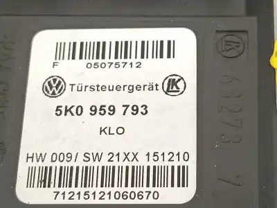 Pezzo di ricambio per auto di seconda mano motore alzacristalli anteriore sinistro per volkswagen golf vi (5k1) 1.6 tdi riferimenti oem iam 5k0959793 5k0959701d 