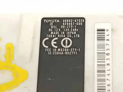 Pezzo di ricambio per auto di seconda mano modulo elettronico per toyota prius (nhw20) hibrido basis [hibrido 57 kw ( 1.5 ltr. - 57 cat)] riferimenti oem iam 8999247020  