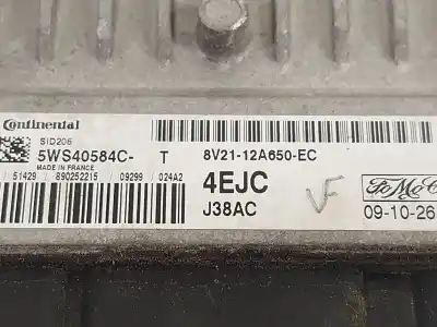 Автозапчастина б/у ебу контролер двигуна для ford fiesta vi (cb1, ccn) 1.4 tdci посилання на oem iam 8v2112a650ec 5ws40584c sid206