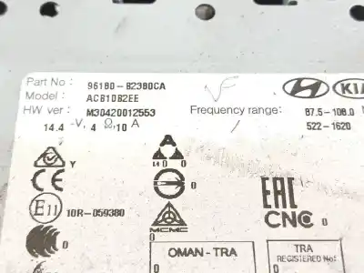 Peça sobressalente para automóvel em segunda mão sistema de áudio / rádio cd por kia soul ( ) concept referências oem iam 96180b2380ca  