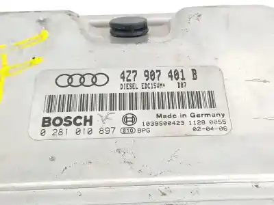 Gebrauchtes Autoersatzteil ecu-motorsteuergerät uce motorsteuergerät zum audi a6 c5 avant (4b5, 4b6) 2.5 tdi oem-iam-referenzen 4z7907401b 0281010897 
