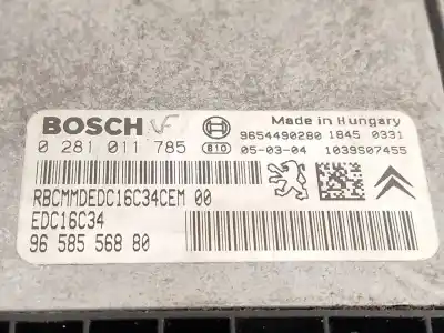 Автозапчасти б/у блок управления двигателем за citroen c3 i (fc_, fn_) 1.4 hdi ссылки oem iam 9658556880 0281011785 