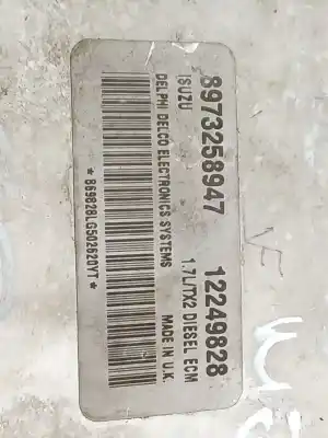 Second-hand car spare part ecu engine control for opel meriva enjoy oem iam references 8973258947 12249828 