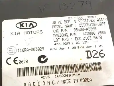 Peça sobressalente para automóvel em segunda mão módulo eletrônico por kia ceed (cd) 1.0 t-gdi referências oem iam 116ra003029  