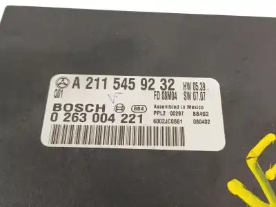 Pezzo di ricambio per auto di seconda mano modulo elettronico per mercedes clase e (w211) berlina e 280 cdi (211.020) riferimenti oem iam a2115459232 0263004221 