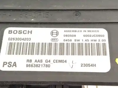 Автозапчасти б/у электронный модуль за citroen c4 picasso lx plus ссылки oem iam 9663821780 0263004203 