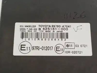 Peça sobressalente para automóvel em segunda mão módulo eletrônico por toyota prius (nhw20) basis referências oem iam 8978047041  
