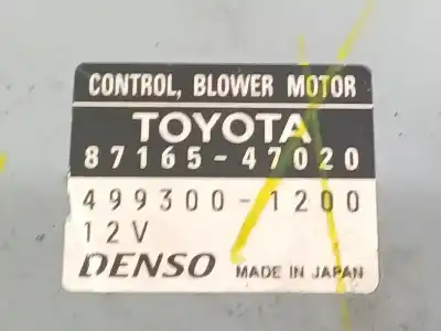 İkinci el araba yedek parçası isitma direnci için toyota prius (nhw20) basis oem iam referansları 8716547020  