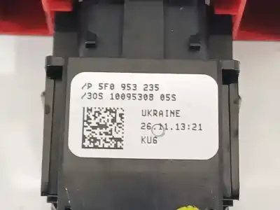 Peça sobressalente para automóvel em segunda mão interruptor 4 piscas - emergência por seat leon (5f1) cupra 280 referências oem iam 5f0953235  