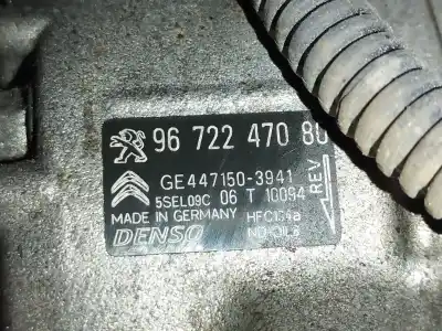 Автозапчасти б/у компрессор кондиционера воздуха за citroen c3 ii (sc_) 1.2 vti 82 ссылки oem iam 9672247080 4471503941 