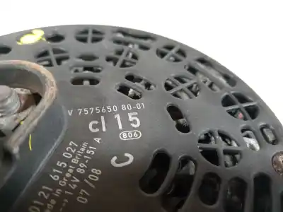 Peça sobressalente para automóvel em segunda mão alternador por bmw mini (r56) cooper s referências oem iam 757565080 0121615027 