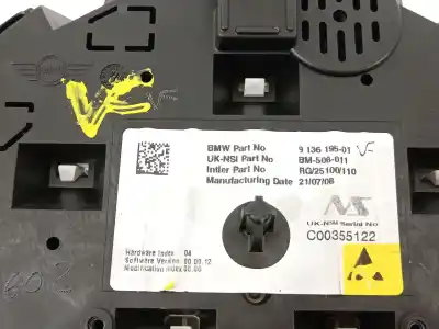 Peça sobressalente para automóvel em segunda mão quadrante por bmw mini (r56) cooper s referências oem iam 62109136195 9136195 