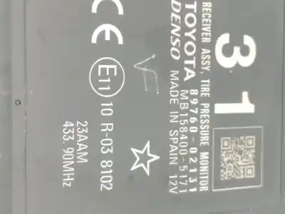 Second-hand car spare part electronic module for toyota auris active oem iam references 8976002131  