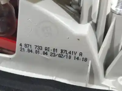 Second-hand car spare part left tailgate door light for bmw 3 (e90) 320 d oem iam references 4871733 63214871733 