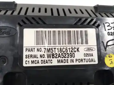 Second-hand car spare part climate control for ford kuga i 2.0 tdci oem iam references 7m5t18c612ck  