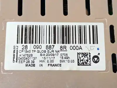 Second-hand car spare part multifunction display for renault megane iv fastback (b9a/m/n_) 1.5 dci 110 (b9a3) oem iam references 280908878r  